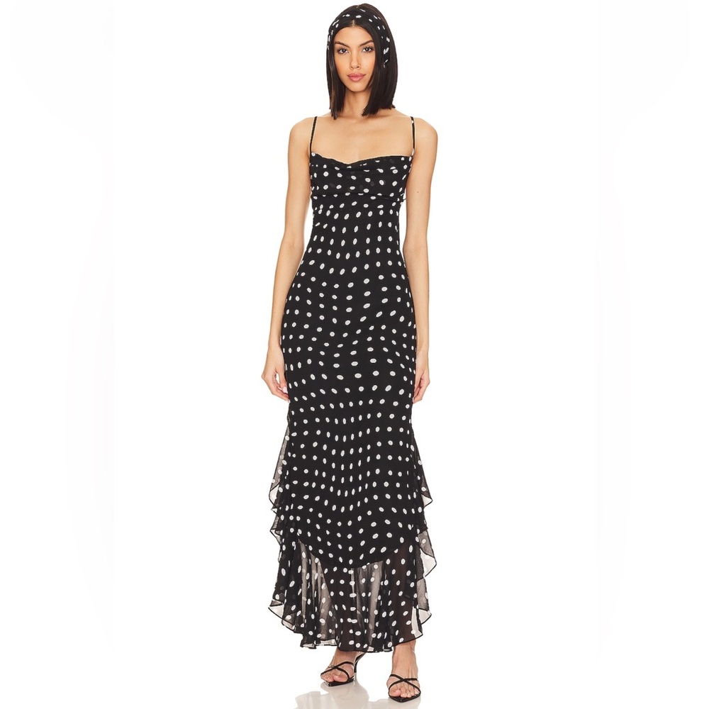 LPA Black and White Polka Dot Dress - Picture 3 of 8